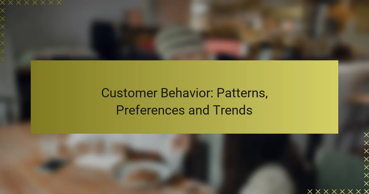 Comportamento del Cliente: Modelli, Preferenze e Tendenze